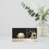 Goldene Glitzer Girl Silhouette Visitenkarte (Stehend Vorderseite)