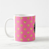 Goldene Glitzer Kaffeetasse (Links)