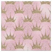 Goldene Glitzer Krone Stoff (Nahaufnahme)