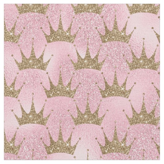 Goldene Glitzer Krone Stoff (Nahaufnahme)