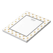 Goldene Glitzer Notizblock (Rotiert)