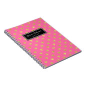 Goldene Glitzer Notizblock (Rechte Seite)