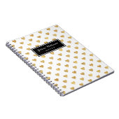 Goldene Glitzer Notizblock (Rechte Seite)