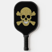 Goldene Glitzer Pickleball Schläger (Vorderseite)