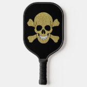 Goldene Glitzer Pickleball Schläger (Rückseite)