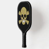 Goldene Glitzer Pickleball Schläger (Links)