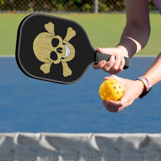 Goldene Glitzer Pickleball Schläger (InSitu)