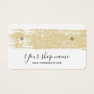 Goldene Glitzer Pinselstriche Ohrenanzeige