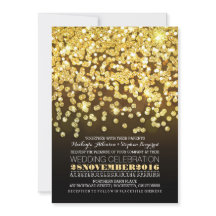 Goldene Glitzer-Saitenbeleuchtung - Hochzeitseinla
