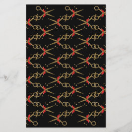 Goldene Glitzer-Schere - Haarstylistin