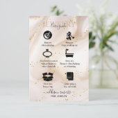 Goldene Glitzer Schmuckpflege Dankeskarte (Stehend Vorderseite)