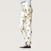Goldene Glitzer schön Leggings (Links)