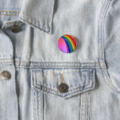 Goldene Glitzern und Glitzer Regenbogen Einhorn Ro Button (Beispiel)