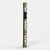 Goldene glitzernde Blume des Lebens Case-Mate iPhone Hülle (Hinten/Rechts)