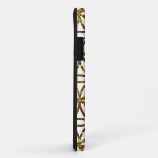 Goldene glitzernde Blume des Lebens Case-Mate iPhone Hülle (Hinten/Rechts)