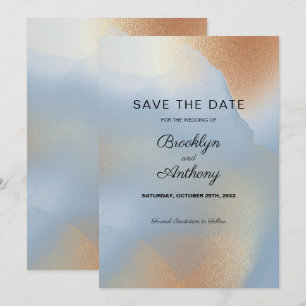 Goldene Glitzernde Textur Save The Date Einladung