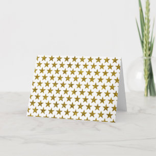 Goldene Glitzersterne Postkarte