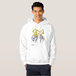Goldene Globusse schweben über ausgestreckten Händ Hoodie