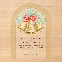 Goldene Glocken Bogen Wasserfarbe Arch Weihnachten