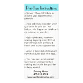 Goldene Glow-Rack-Karte Werbekarte (Hinten)