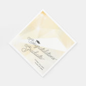 Goldene Glückwünsche Graduate Serviette (Ecke)