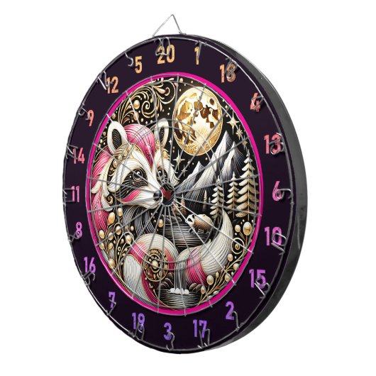 Goldene Glühbirne Dartscheibe (Vorderseite rechts)