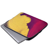 Goldene Glut Abstrakt Laptopschutzhülle (Vorne Knopf)