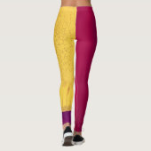 Goldene Glut Abstrakt Leggings (Rückseite)