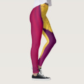 Goldene Glut Abstrakt Leggings (Rechts)