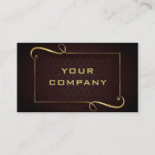 Goldene Gold Berufliche Visitenkarte (Vorderseite)