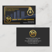 Goldene Goldbude in der Nacht Visitenkarte (Vorne/Hinten)