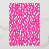 Goldene Goldene Feiertagsparty Gold Folieneinladung (Rückseite)