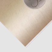 Goldene goldene Monogramm-Buchstaben Initial Seidenpapier (Ausschnitt)