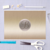 Goldene goldene Monogramm-Buchstaben Initial Seidenpapier (Handwerk)