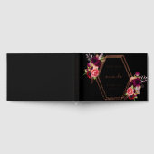 Goldene goldene Rose, Bordeaux-Bordeaux Gästebuch (Voll)