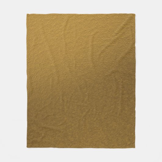 Goldene, goldfarbene, elegante Textur Fleecedecke (Vorderseite)