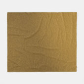 Goldene, goldfarbene, elegante Textur Fleecedecke (Vorderseite (Horizontal))