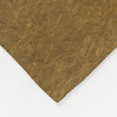 Goldene, goldfarbene, elegante Textur Fleecedecke (Ecke)