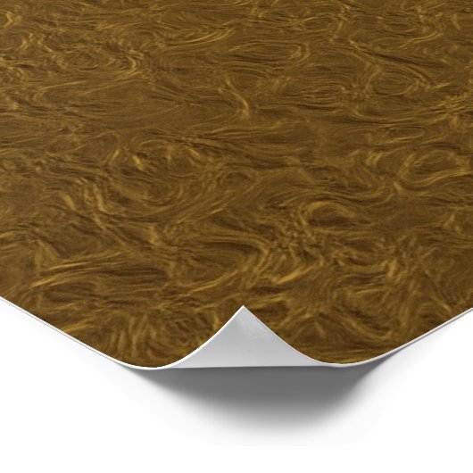 Goldene, goldfarbene, elegante Textur Poster (Ecke)