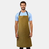 Goldene, goldfarbene, elegante Textur Schürze (Getragen)