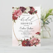 Goldene goldgelbe Vintage Blume Einladung (Stehend Vorderseite)