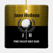 Goldene Goldschmiedetafel Keramikornament (Rückseite)