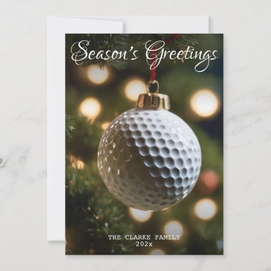 Goldene Golfsaison Weihnachten (Vorderseite)