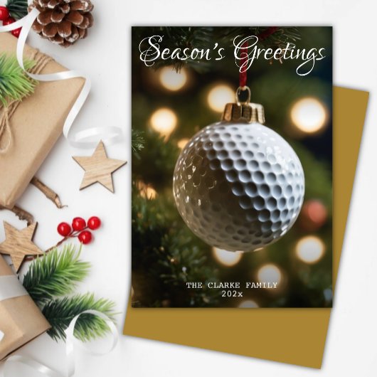 Goldene Golfsaison Weihnachten