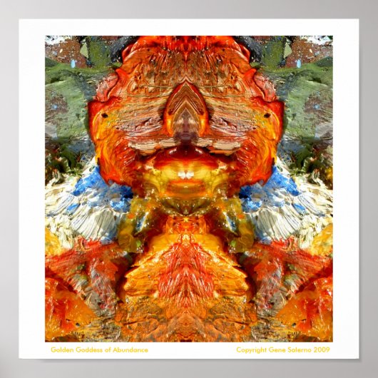 Goldene Göttin des Überflusses Poster (Vorne)