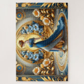 Goldene Göttin im Jugendstil Puzzle (Vertikal)