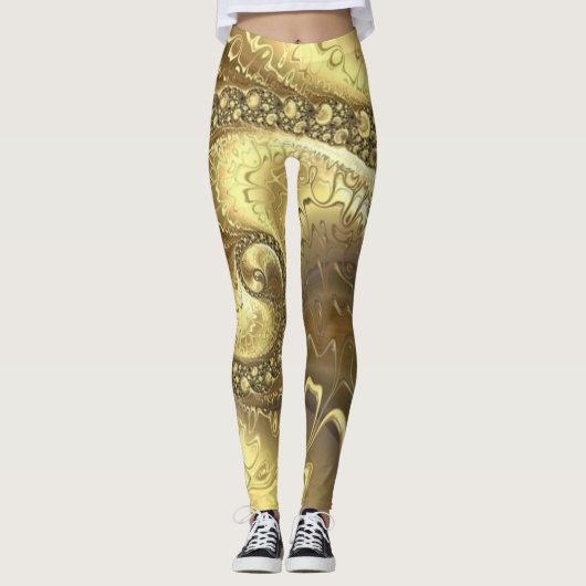 "Goldene Göttin: Luxe Leggings für jeden Moment! (Vorderseite)