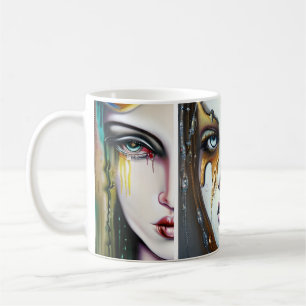 Goldene Göttinnen Ai Kunst Kaffeetasse