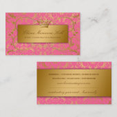 Goldene göttliche Erdbeere 311 gebrannt Visitenkarte (Vorne/Hinten)