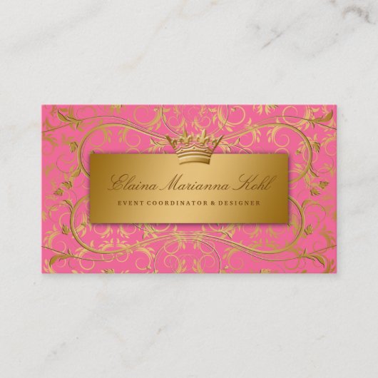 Goldene göttliche Erdbeere 311 gebrannt Visitenkarte (Vorderseite)